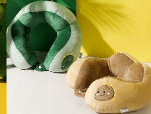 Gối chữ U chống mỏi cổ cho dân văn phòng hoặc ngồi ô tô máy bay LILA GOINGU108