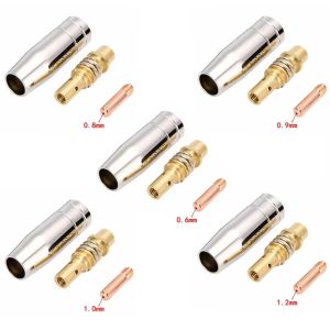 [Ship Today] 3Pcs/Set 0.6/0.8/0.9/1.0/1.2mm Welder Nozzle Part Kit 15AK Conductive Tip Nozzles Contact Tips For MIG Welding Torch Welding