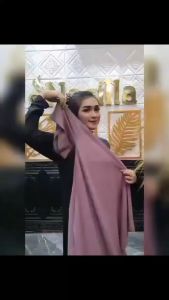 Hijab Pashmina Arabian Iner Inner 2in1 - Jilbab Pasmina Polos Trend - Kerudng Pasmina Instan Model Terbaru Bahan Ceruty Babydoll Termurah Terlaris