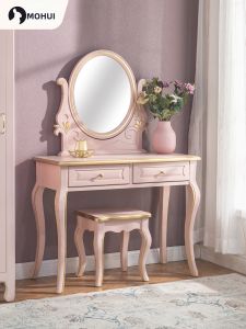 MOHUI | French-style Large Mirror Dressing Table