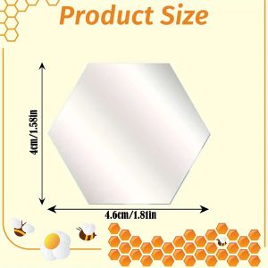 Self Adhesive Acrylic Mirror Flexible Plastic Mirror Sheets Wall Stickers DIY Free Combination Wall Stickers Perfect for Home