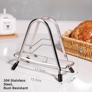 Thickened Stainless Steel 304 Multi-Function Kitchen Storage Rack Knife Holder And Cutting Board Stand Integrated Design 2024 New Model