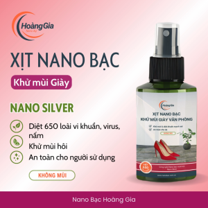 Xịt Khử Mùi Giày Công Sở Nữ Nano Bạc Hoàng Gia 100ml - Khử Khuẩn Chống Hôi Chân Hiệu Quả