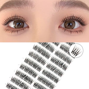 10 แถว Self-กาวกาวหวานขนตาปลอม DIY Segmented Lash กลุ่มธรรมชาติหนา Eyelash Extension แต่งหน้า