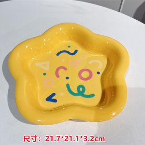 Khay Đựng Đồ Hình Ngôi Sao Nhỏ Khay Đựng Đồ Dùng Khóa Kéo Bàn Ăn Thấp Bàn Ăn Trong Nhà Đồ Ăn Nhẹ Trang Trí Nhà Cửa