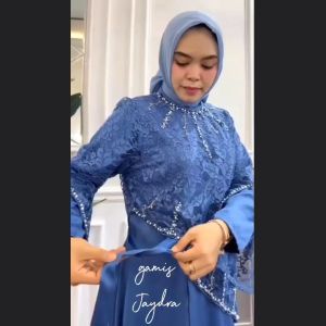 EJAYRA Gamis BRUKAT dress PAYET utk pesta kondangan kajian bridesmaid wisuda lebaran