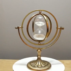 Nordic Creative Retro Metal Hourglass Timer TV Cabinet Porch Decoration Hourglass Timer Office Home Decoration Ornaments
