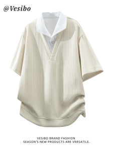 VESIBO | Retro Loose Summer Polo Shirt