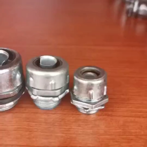 (Per Piece) Water Tight Conduit Hub 1/2" 3/4" 1" Liquid Tight Straight Connector for Liquid Tight