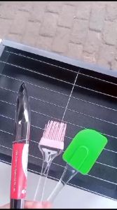 Paket Lengkap Panggangan Bakar Set Kuas Capit Kipas 6in1 / Panggangan Ikan Sosis Sate