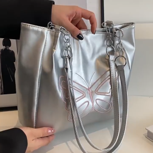 Túi kẹp nách nữ túi thời trang đeo vai họa tiết thêu chỉ hồng dễ thương Thanhthushop68 055