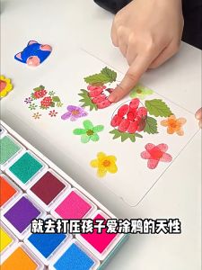24warna Finger Painting Set DIY Washable for Kids Anak / Colouring Set / Mainan Edukasi Anak / Finger Paint Art Box Set Prakarya Seni Mewarnai Dengan Jari Tangan