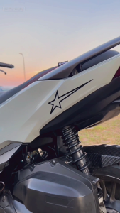 2 PCS Lightning Star Sticker Decals for Motor Rising Stars Waterproof Vinyl Stickers Motorcycle Honda Click AA