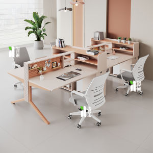 E0 Grade Modern Office Desk with Partition 4/6/8 Workstation Designers Office Furniture Assembly Required Rectangular Shape