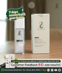 【Xiang Tai】Clovee Black Hair Magic Tonic 80ml