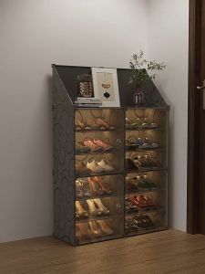 8 Layers Shoes Cabinet Organizer Dustproof Shoe Storage Rack Heavy Duty Shoe Cabinet with Cover Space Saving Shoe Organisers