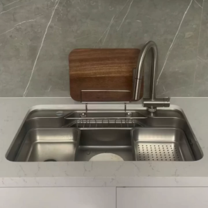 Chậu rửa Kluger Taka Series KF7848FS Basic inox 304 liền khối cao cấp kích thước 780x480mm hiện đại