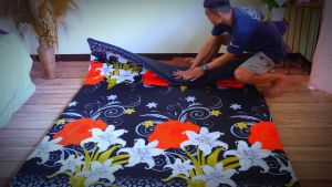 Kasur Busa Lipat Empuk Motif Elegan Premium