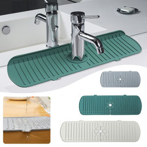 Kitchen Faucet Splash Pad Silicone Sink Faucet Splash Guard Mat Sponge Drain Rack Countertop Protector for Bath Kitchen Gadgets