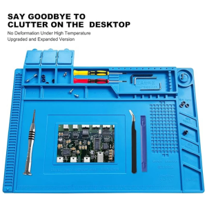 LARGE 45x30cm Soldering Station Mat Magnetic Heat-Resistant Silicone Pad for Soldering circuit board repair