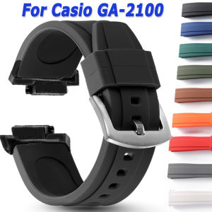 16mm Silicone Watch Band for Casio GA-110 800 GA-2100 GD100 120 G8900 5600 GW-M5610 Sport Soften Strap Wrist Waterproof Bracelet