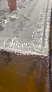 Table Cloth Linen Luxury Fabric Oil or Stain Resistant Waterproof Decorative Cover Kitchen B-279