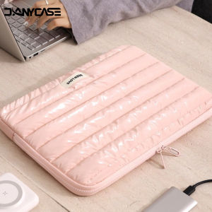 13/14 Inch Puffy Laptop Sleeve Cover Bag For Laptop Cover for MacBook Air iPad Pro Tablet Pouch Bag Fashion Notebook Soft Case