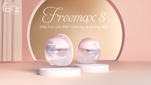 Máy hút sữa điện rảnh tay không dây FATZ BABY Freemax 8 FB1218TP thiết kế nhỏ gọn hút mạnh kiệt 2 chế độ 9 cấp độ