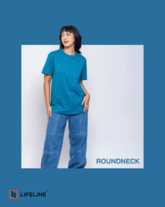 Lifeline Roundneck T-Shirt (Almond | Rust | Bermuda Blue | Forest Green | Turquoise | Tomato Red )