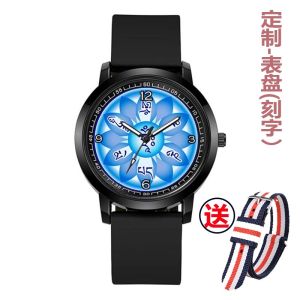 Waterproof Female Quartz Watch Sanskrit Mantra of Avalokiteshvara Rubber Bracelet Electronic Timepiece Chinese Brand Hua Yun Han