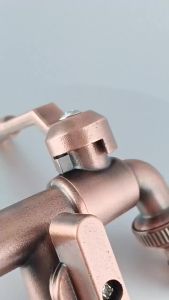 All-copper Outdoor Anti-freezing Faucet with One Inlet and Two Outlets Dual Water Outlets 1/2*1/2*1/2 Thickened Garden Watering