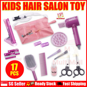 Kids Hair Salon Toy Beauty Salon Playset for Kids Pretend Play Hair Dressing Simulation Game Children Parlor Hair