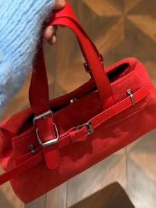 กระเป๋าถือหนังวัวสีกลับสไตล์ย้อนยุคสำหรับผู้หญิง กระเป๋าสะพายข้างแบบสะพายข้างลำลองสำหรับเดินทางในฤดูใบไม้ร่วงและฤดูหนาวปี 2025 กระเป๋าสะพายข้างแบบลำลองที่ใช้งานได้หลากหลาย