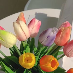 Artificial Tulip Artificial Flower Fake Flower for Wedding Party Home Outdoor Decor