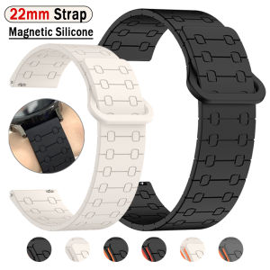 Magnetic Loop Silicone Bracelet For AMAZFIT BALANCE 2 BIP 6 5UNITY Stratos 3 GTR 4 3 2e CHEETAH Strap For Xiaomi Watch 22mm Band