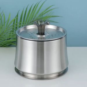 2.5L Automatic Cat Water Fountain Smart Stainless Steel Pet Water Dispenser Large Capacity Mute Filter Dog Water Feeder