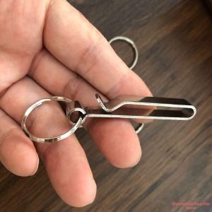 Sport Single Leather Vintage Simple Keychain
