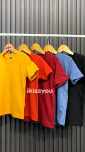 Kaos Polos Anak Couple Ayah Tangan Pendek Katun Combed 24s ikissyou Baju Polos Atasan Couple
