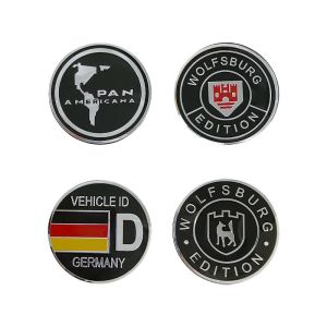 Totem Wolfsburg logo Germany Explore sticker for VW Volkswagen Golf Multivan Passat Polo Side emblem Rear badge Metal Decoration