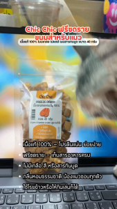 Chic Chic ฟรีซดราย ขนมแมว เนื้อแท้ 100% ขนมแมวเพื่อสุขภาพโปรตีนสูงไม่มีเกลือ 40g
