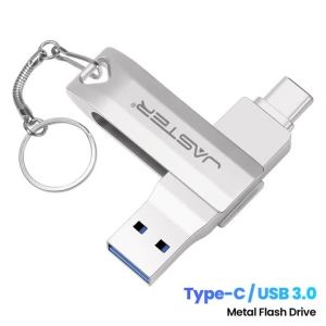 TYPE-C USB Flash Drive 128GB USB-C Memory Stick Mini Metal Pen Drive 64GB Silver Pendrive 32GB Creative Business Gifts U Disk