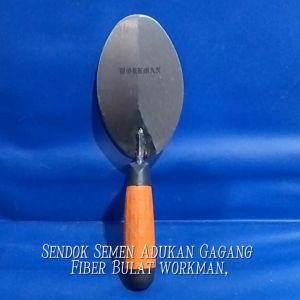 Sendok Semen Adukan Gagang Fiber Bulat WORKMAN