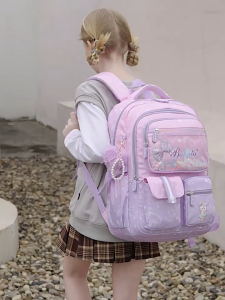 Multilevel space Dreamlike Kids School Bag Large capacity waterproof Children School Backpack Spine Protection Load Reduction Primary Students School Bags