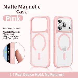 YOUSIDUN | New Matte Magnetic Transparent Shockproof Fingerprint-Resistant iPhone 17 Pro Max Case