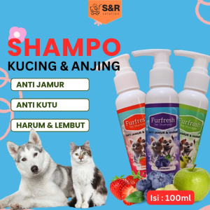 Shampoo Kucing Premium Anti Kutu Jamur & Bakteri Melembutkan Bulu Wangi Tahan Lama Botol Pump Praktis