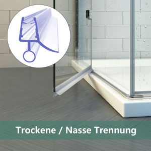 2pcs Sealing Strip Bathroom Glass Door Shower Door Seal Strip 6/8/10/12mm Rubber Screen Weatherstrip Window Seal