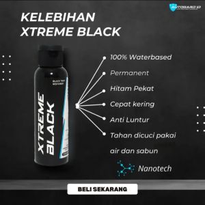 Extream Black Permanent / Penghitam Body Motor 100ml
