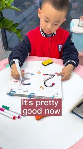 Preschool Sensory Tracing Books Trains Pen Control Waterproof Erasable Writing/Drawing Book