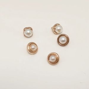 Set 10 cúc áo kim loại thời trang mới hình cườm nhiều mẫu  dành cho áo vest sơ mi áo dạ JDB  10.5mm 11mm 11.5mm 12mm