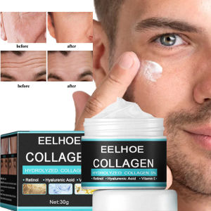 【Hot Sale】Eelhoe Anti Aging Cream Collagen Whitening Moisturizing Face Essence Hyaluronic Acid Moisturizing Face Cream Firming Skin Improve Dry Skin Brighten Skin Repair Anti Aging Anti Wrinkle Face Cream for Men